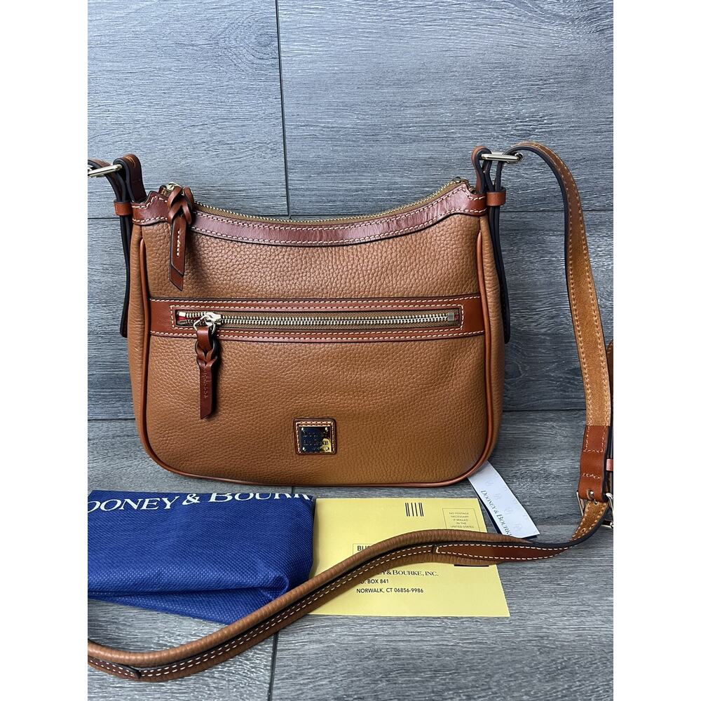 Dooney & Bourke Pebble Leather Piper crossbody Caramel Bag A453813